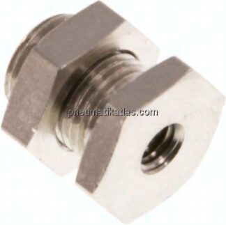 Schottverschraubung M 5-G 1/8", Messing vernickelt