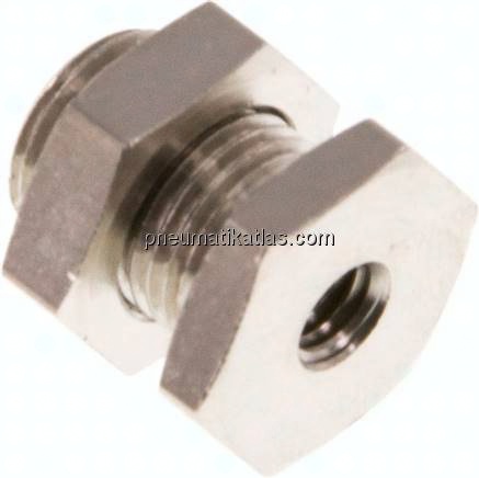 Schottverschraubung M 5-G 1/8", Messing vernickelt