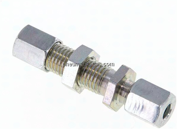 Schott-Schneidringverschraubung 6 L (M12x1,5), Stahl verzinkt