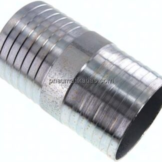 Schlauchverbindungsrohr 100 (4")mm-100 (4")mm, Stahl verzinkt