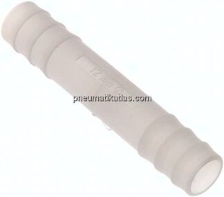 Schlauchverbindungsrohr 13 (1/2")mm-13 (1/2")mm, PVDF
