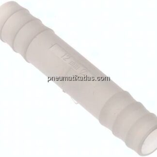 Schlauchverbindungsrohr 13 (1/2")mm-13 (1/2")mm, PVDF