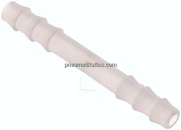 Schlauchverbindungsrohr 4mm-4mm, PVDF