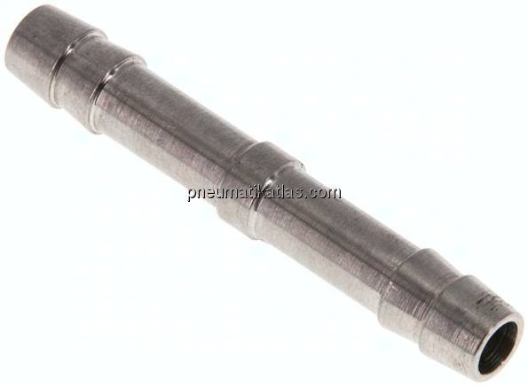 Schlauchverbindungsrohr 6 (1/4")mm-6 (1/4")mm, 1.4571
