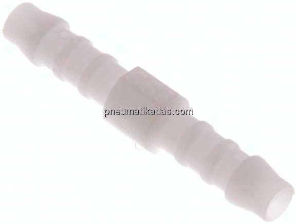 Schlauchverbindungsrohr 6 (1/4")mm-6 (1/4")mm, POM