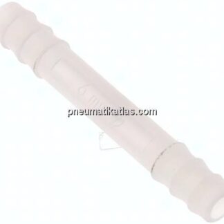 Schlauchverbindungsrohr 6 (1/4")mm-6 (1/4")mm, PVDF