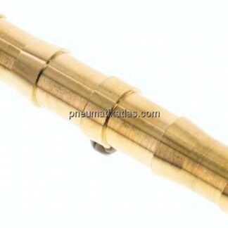 Schlauchverbindungsrohr DIN EN 560, 9 (3/8")mm-9 (3/8")mm, Messing