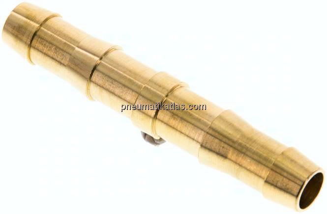 Schlauchverbindungsrohr DIN EN 560, 9 (3/8")mm-9 (3/8")mm, Messing