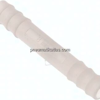 Schlauchverbindungsrohr 9 (3/8")mm-9 (3/8")mm, PVDF