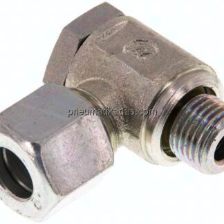 Winkel-Schwenkverschraubung G 1/4"-10 L (M16x1,5), Stahl verzinkt