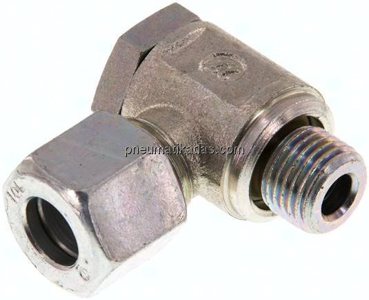 Winkel-Schwenkverschraubung G 1/4"-10 L (M16x1,5), Stahl verzinkt