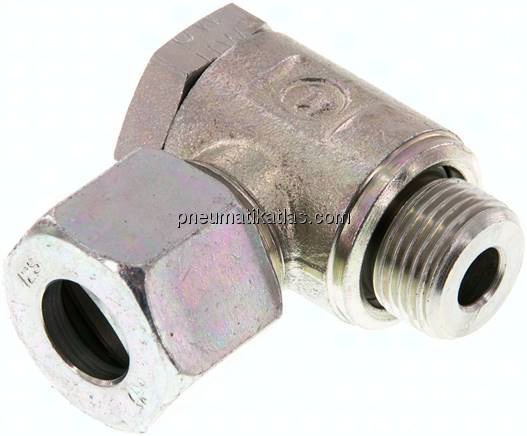 Winkel-Schwenkverschraubung G 3/8"-12 S (M20x1,5), Stahl verzinkt
