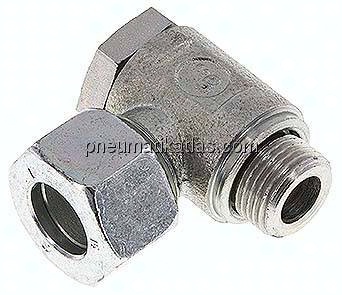 Winkel-Schwenkverschraubung M 18x1,5-15 L (M22x1,5), Stahl verzinkt