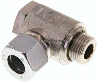 Winkel-Schwenkverschraubung G 1/2"-15 L (M22x1,5), Stahl verzinkt