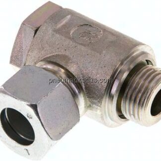 Winkel-Schwenkverschraubung G 1/2"-15 L (M22x1,5), Stahl verzinkt