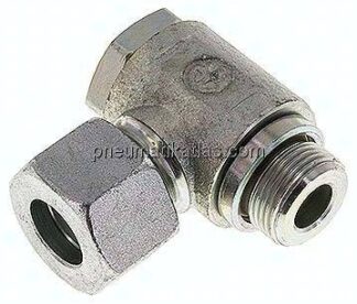 Winkel-Schwenkverschraubung M 22x1,5-16 S (M24x1,5), Stahl verzinkt