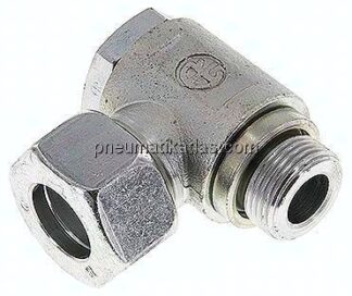 Winkel-Schwenkverschraubung M 22x1,5-18 L (M26x1,5), Stahl verzinkt