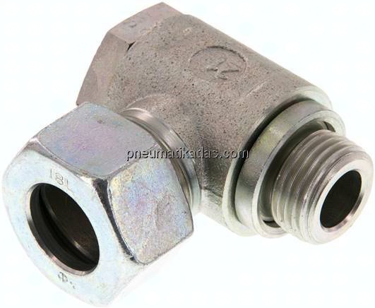 Winkel-Schwenkverschraubung G 1/2"-18 L (M26x1,5), Stahl verzinkt