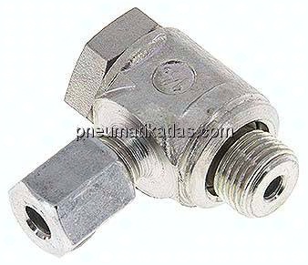 Winkel-Schwenkverschraubung G 1/8"-4 LL (M8x1), Stahl verzinkt