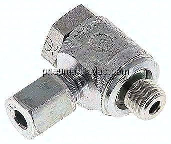 Winkel-Schwenkverschraubung M 8x1-5 LL (M10x1), Stahl verzinkt