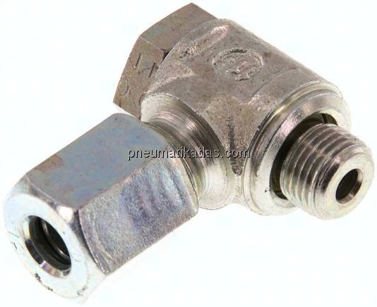 Winkel-Schwenkverschraubung G 1/8"-6 L (M12x1,5), Stahl verzinkt
