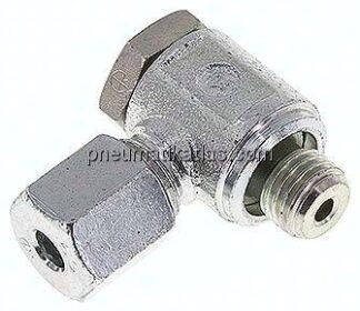 Winkel-Schwenkverschraubung M 12x1,5-6 S (M14x1,5), Stahl verzinkt