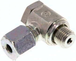 Winkel-Schwenkverschraubung G 1/4"-6 S (M14x1,5), Stahl verzinkt