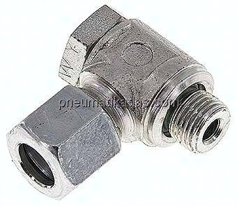 Winkel-Schwenkverschraubung G 1/8"-8 LL (M12x1), Stahl verzinkt