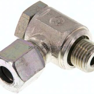 Winkel-Schwenkverschraubung G 1/4"-8 L (M14x1,5), Stahl verzinkt