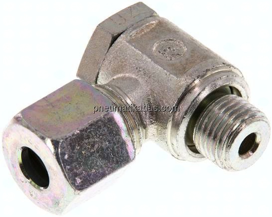 Winkel-Schwenkverschraubung G 1/4"-8 S (M16x1,5), Stahl verzinkt