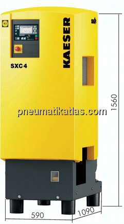 KAESER SXC-Schraubenkompressor mit Kältetrockner 11bar, 5,5kW