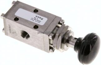 3/2-Wege (NC/NO) Tasterventil, G 1/4", Federrückstellung