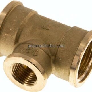 T-Stück Rp 1"-Rp 1/2"-Rp 1" (IG), Messing