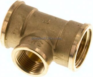 T-Stück Rp 1"-Rp 3/4"-Rp 1" (IG), Messing