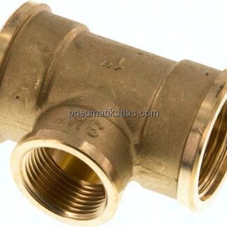 T-Stück Rp 1"-Rp 3/4"-Rp 1" (IG), Messing