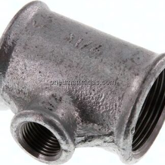 T-Stück Rp 1-1/4"-Rp 1/2"-Rp 1-1/4" (IG), Temperguss verzinkt