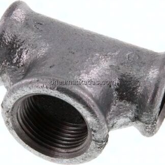 T-Stück Rp 1/2"-Rp 3/4"-Rp 1/2" (IG), Temperguss verzinkt