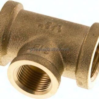 T-Stück Rp 1/2"-Rp 3/8"-Rp 1/2" (IG), Messing