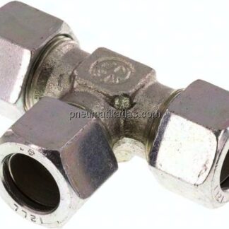 T-Schneidringverschraubung 12 LL (M16x1), Stahl verzinkt