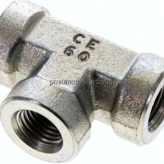 Hochdruck T-Stück NPT 1/4" (IG), Stahl verzinkt