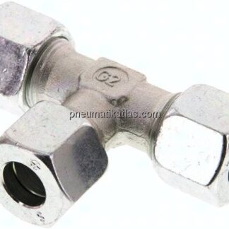 T-Schneidringverschraubung 14 S (M22x1,5), Stahl verzinkt