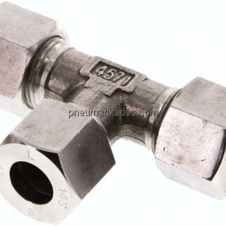T-Schneidringverschraubung 14 S (M22x1,5), 1.4571