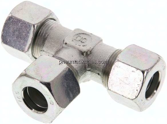 T-Schneidringverschraubung 16 S (M24x1,5), Stahl verzinkt