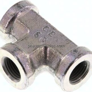 Hochdruck T-Stück G 1/8" (IG), Stahl verzinkt
