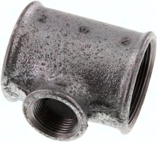 T-Stück Rp 2"-Rp 1"-Rp 2" (IG), Temperguss verzinkt