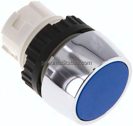 Betätigeraufsatz 22mm, Drucktaster (blau)