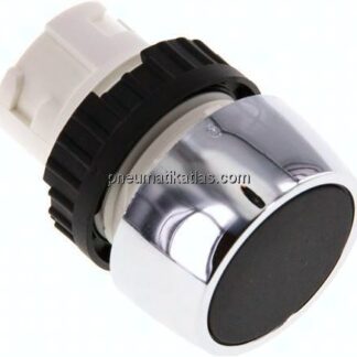 Betätigeraufsatz 22mm, Drucktaster (schwarz)