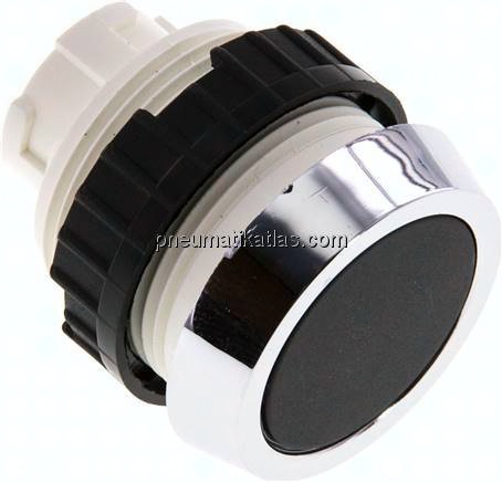 Betätigeraufsatz 30mm, Drucktaster (schwarz)