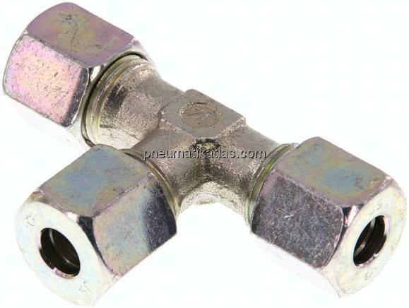 T-Schneidringverschraubung 8 S (M16x1,5), Stahl verzinkt