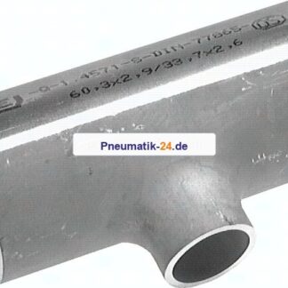 T-Stück 88,9x2,3mm - 76,1x2,3mm, 1.4571, geschweißt